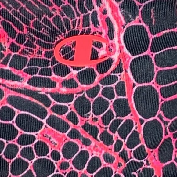 Champion Performance Pink Black PowerFlex Crop Leggings Women’s Small - Picture 6 of 7